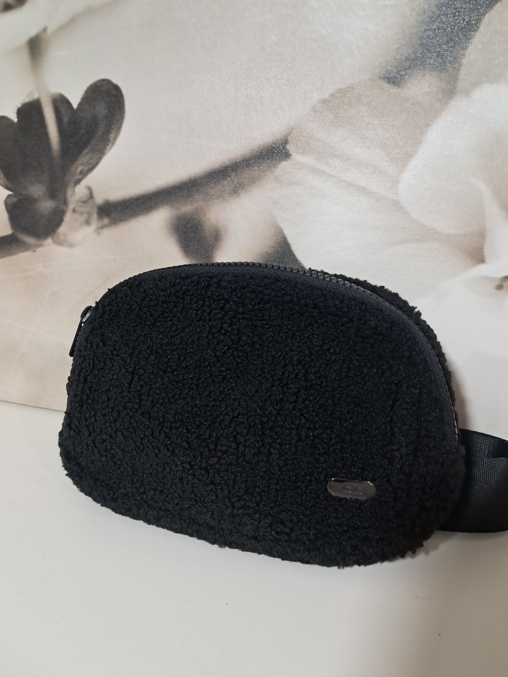 Lole Black Sherpa Waist Bag